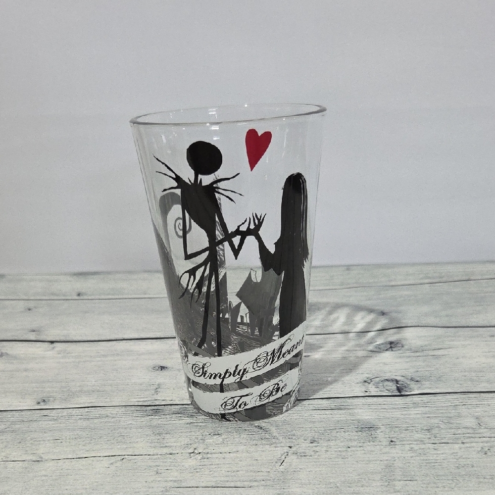 Disney Nightmare Before Christmas Silhouette Pint Glass